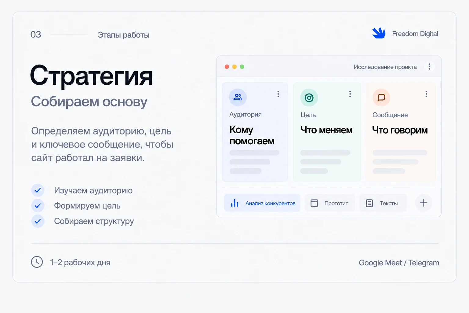 Этап 3. Стратегия